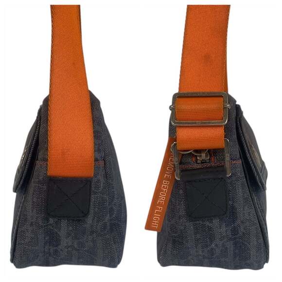 CHRISTIAN DIOR Black Canvas Trotter Shoulder Bag - Picture 5 of 8